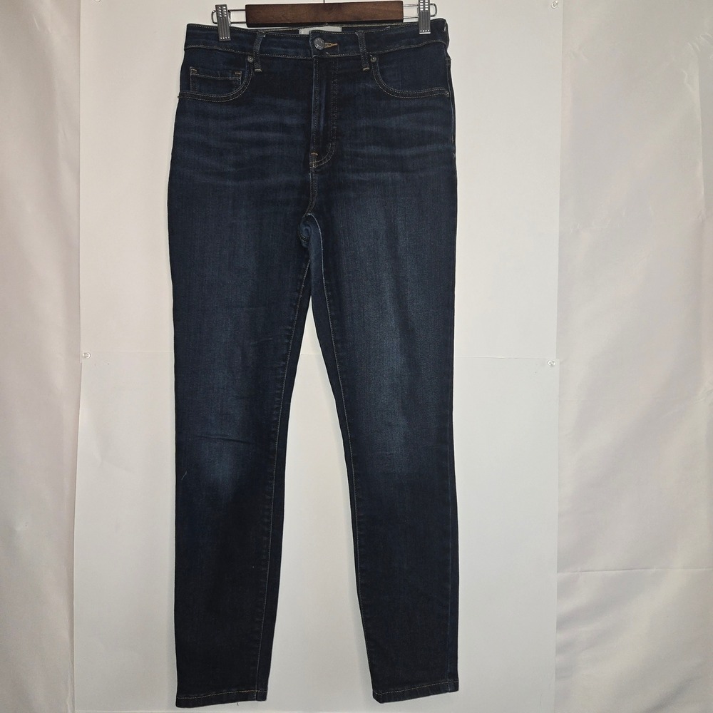 Everlane Curvy High-Rise Skinny Jeans Dark Indigo Blue Size 29 Regular normcore